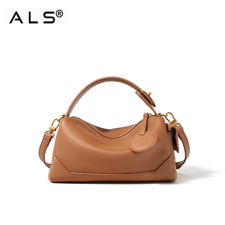 Leather Handbag Shoulder Box Bag