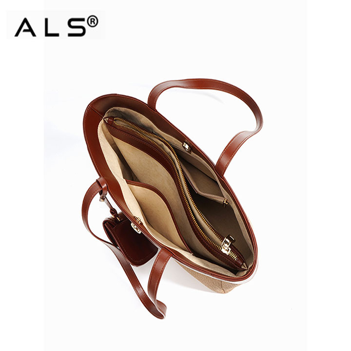 Leather Tote Crossbody VacationBag