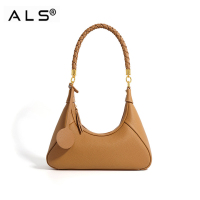 Elegant Moon Design Crossbody Leather Bag