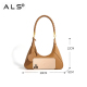 Elegant Moon Design Crossbody Leather Bag