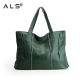 Leather Shopper Tote Shoulder Bag