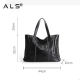 Leather Shopper Tote Shoulder Bag