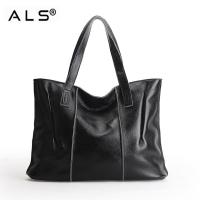 Leather Shopper Tote Shoulder Bag
