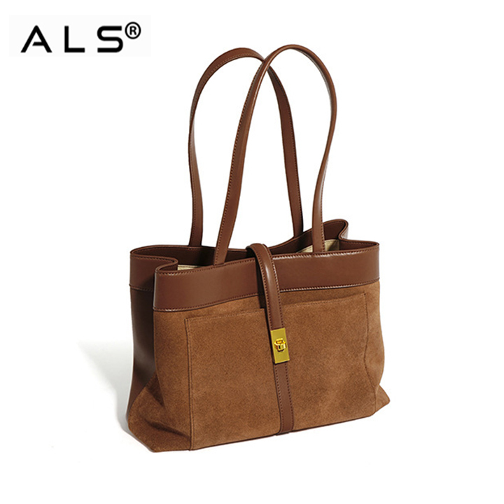 Womens Briefcase Leather Tote Bag