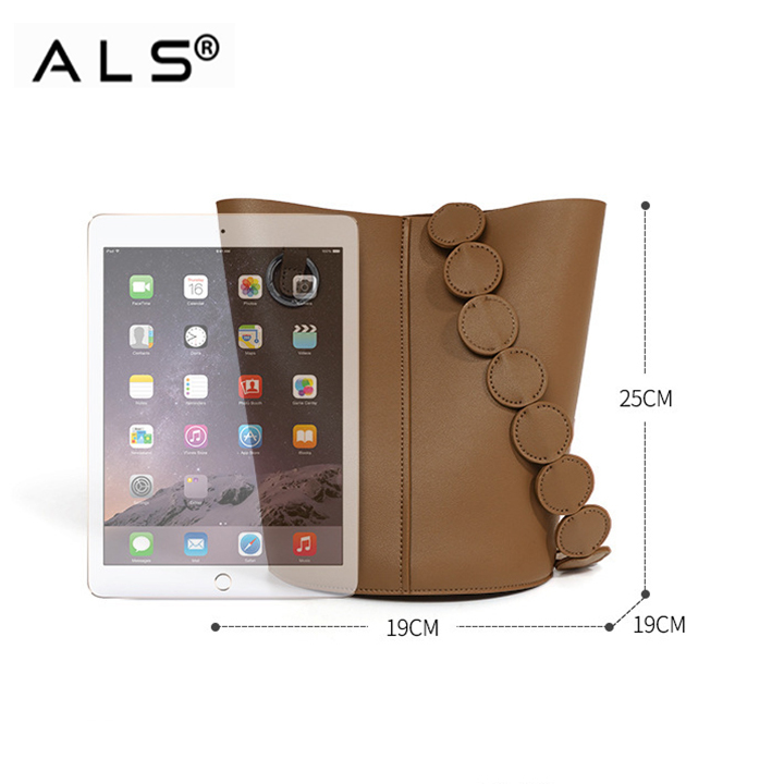 CrossBody Leather Handbag Bucket Bag