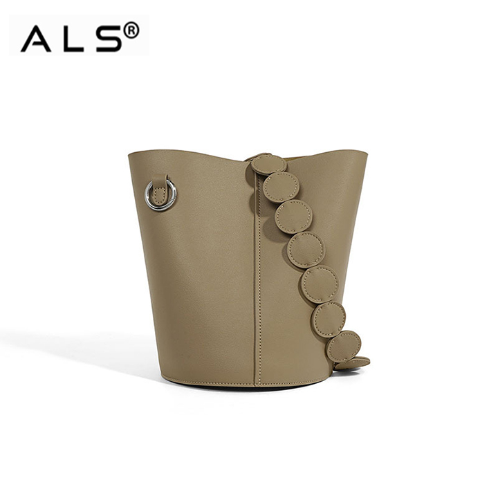 CrossBody Leather Handbag Bucket Bag