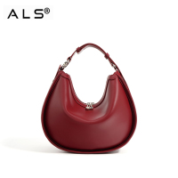 Crossbody Elegant Moon Design Leather Bag