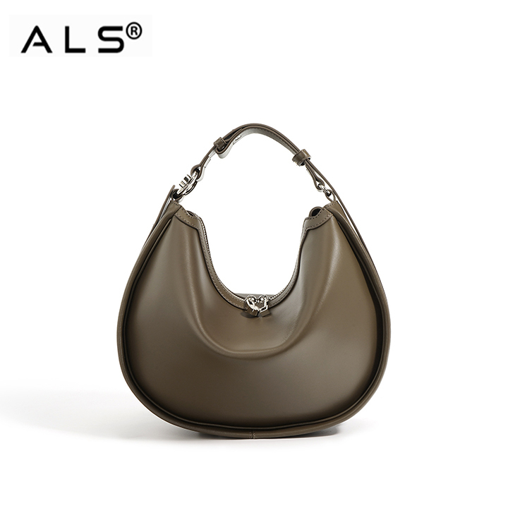 Crossbody Elegant Moon Design Leather Bag