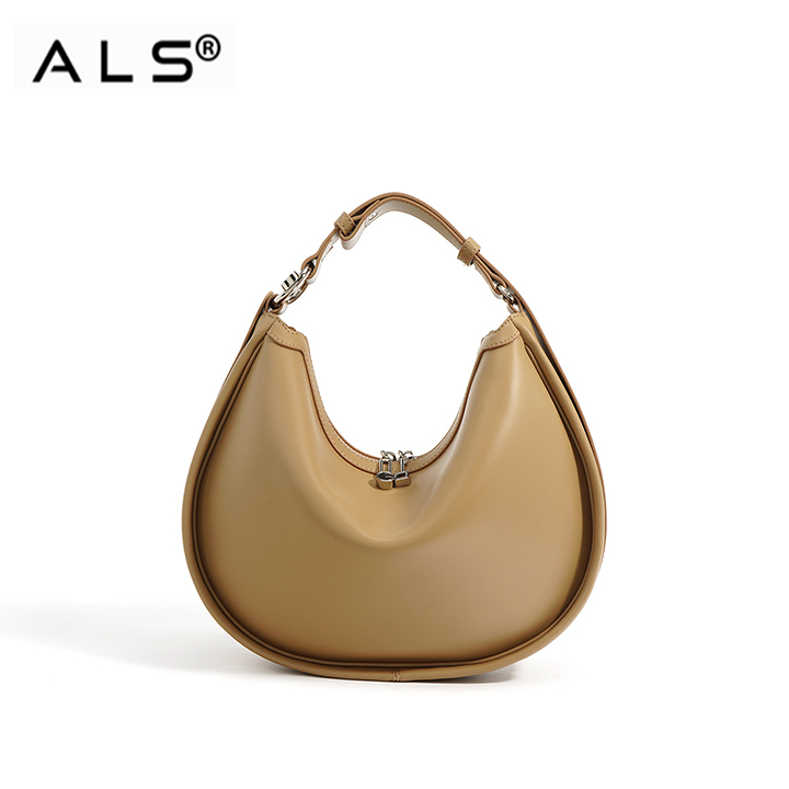 Crossbody Elegant Moon Design Leather Bag