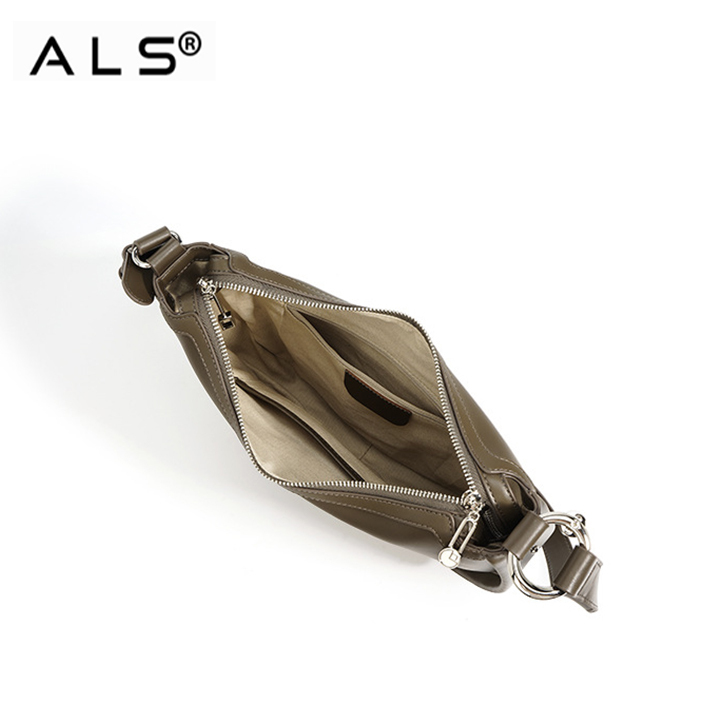 Crossbody Elegant Moon Design Leather Bag