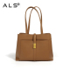 Womens Leather Briefcase Tote Bag