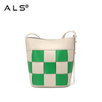 Fashion CrossBody Leather Weave Purse