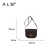 Bolsa clássica luxuosa de ombro crossbody