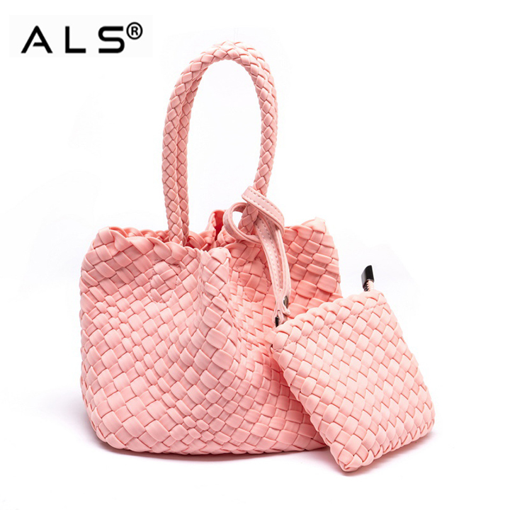 CrossBody Leather Weave Purse For Women