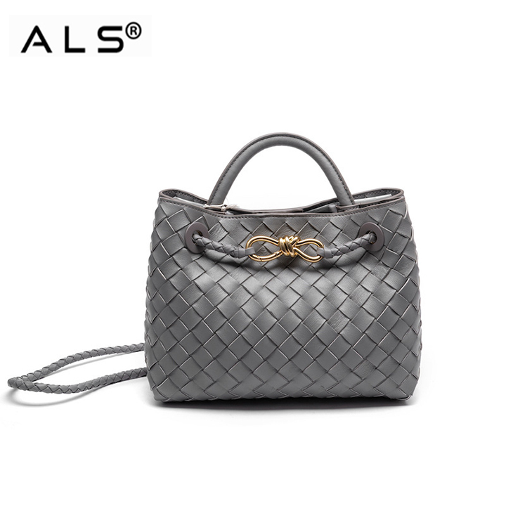 Handbag Leather Weave Shoulder Bag