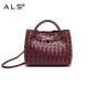 Handbag Leather Weave Shoulder Bag