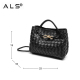 Handbag Leather Weave Shoulder Bag