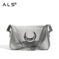 Cross Body Fashion Silvery Leather Case Bag