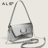 Cross Body Fashion Silvery Leather Case Bag