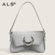 Cross Body Fashion Silvery Leather Case Bag