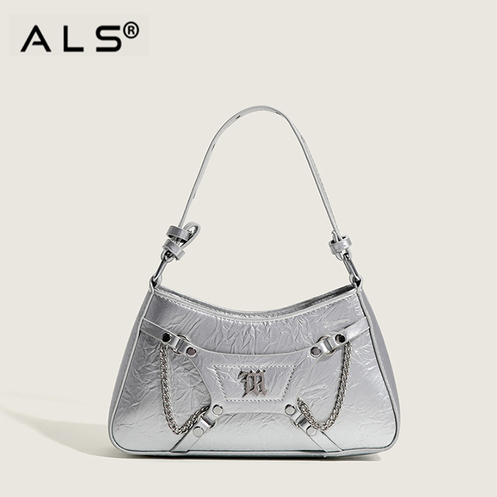 Bolso cruzado de cuero fresco con funda