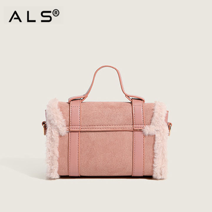 Bolso de hombro de dama de gamuza de lujo