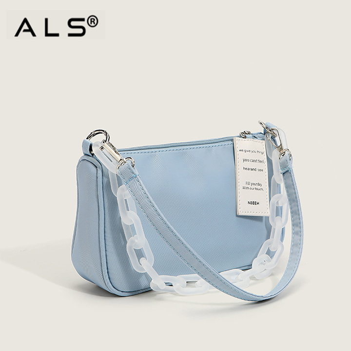 Bolso cruzado clásico de piel con estuche