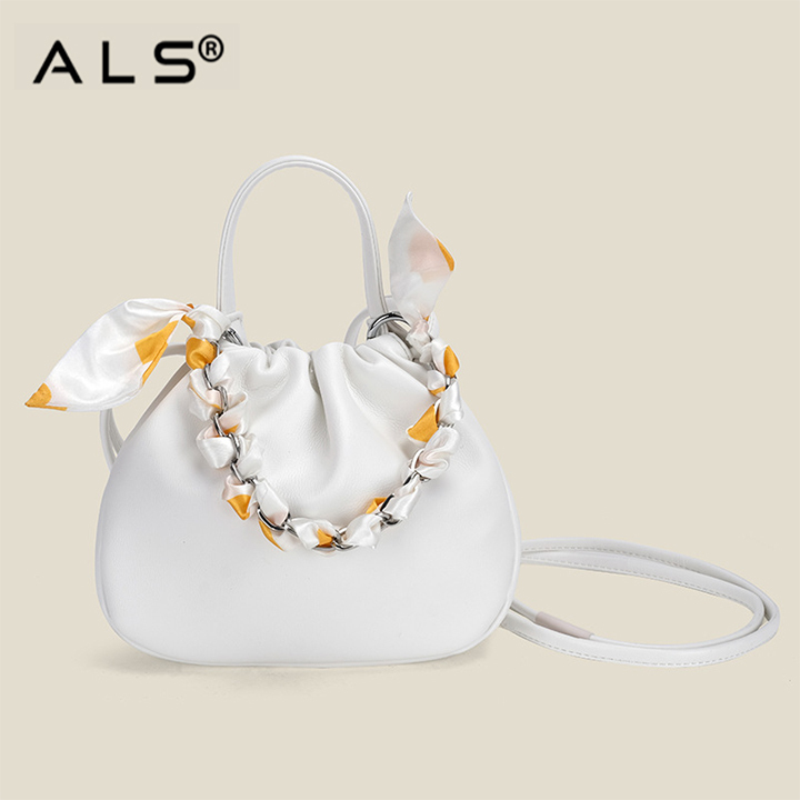 Fashion Cute Leather Handbags Drawstring Bag