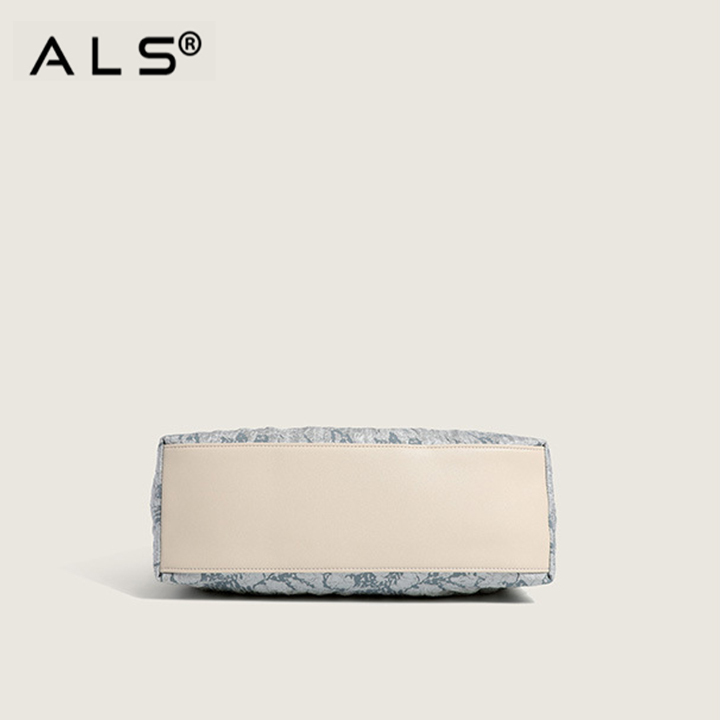 Neo-Chinese-style Leather Tote Bag