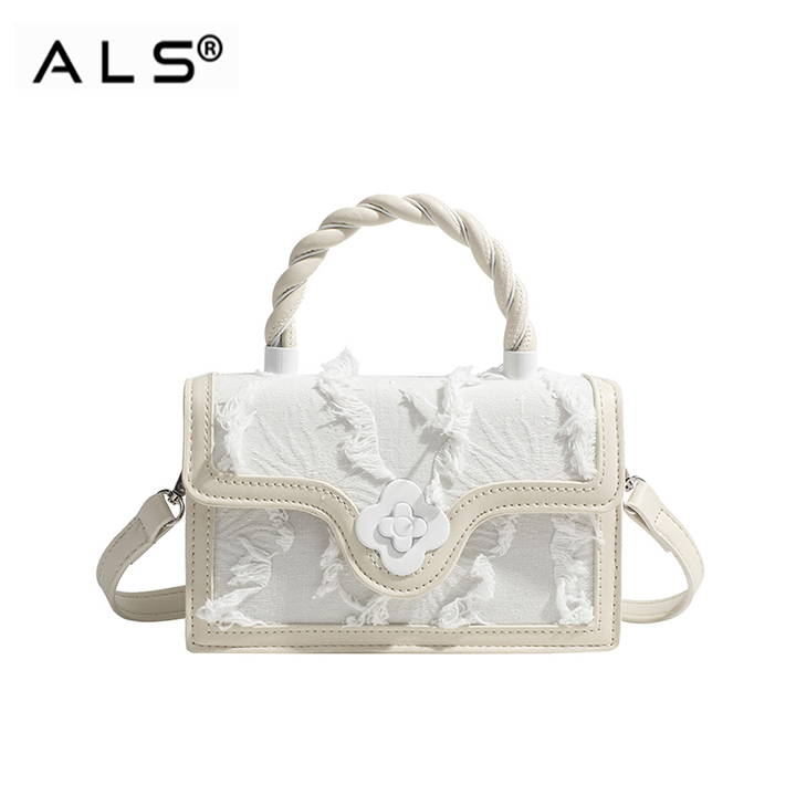 Bolso de hombro de cuero de estilo neochino