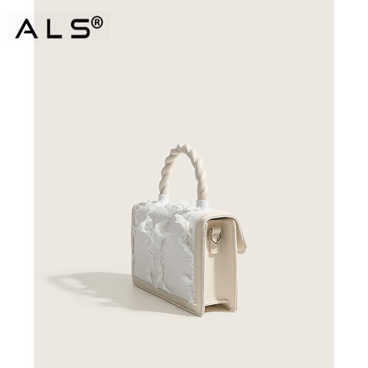 Neo-Chinese-style Leather Shoulder Bag