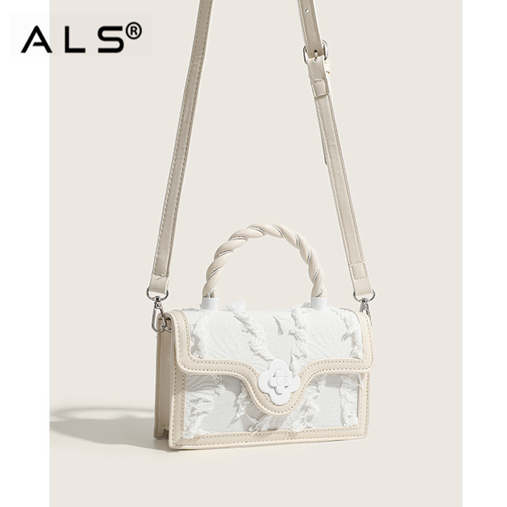 Neo-Chinese-style Leather Shoulder Bag