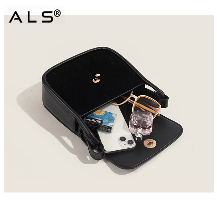 Lindo bolso de cuero con hombro estilo cuerpo cruzado