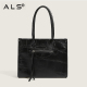 Luxury Briefcase Leather Tote Bag