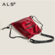 Casual Drawstring Sling Leather Backpack