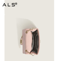 Women Leather Shoulder Handbag with Flap Gold Hardware Chain Strap Phone Wallet Purse