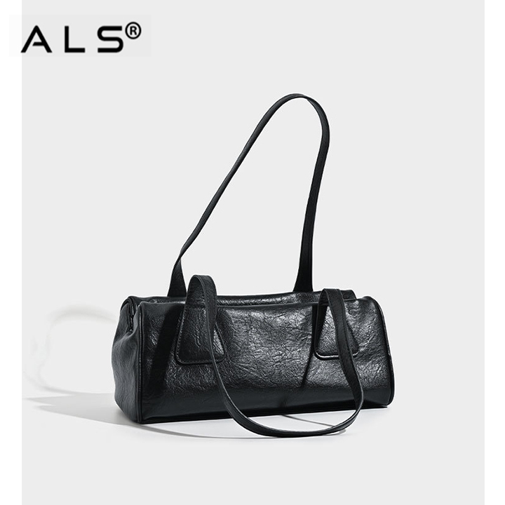 New Basic Crossbody Bowling Bag Shoulder Leather Bag