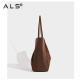 Large Women's Retro Shoulder Leather Bags Suede Slouchy Tote Bag