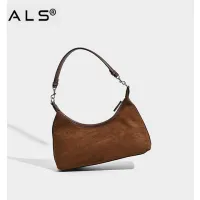 Damen Handtaschen braun Wildleder Tasche