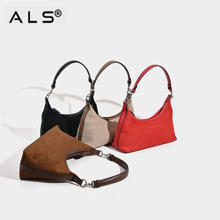 Damen Handtaschen braun Wildleder Tasche