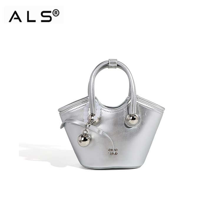 Nuevo bolso bandolera de cuero básico tipo cubo