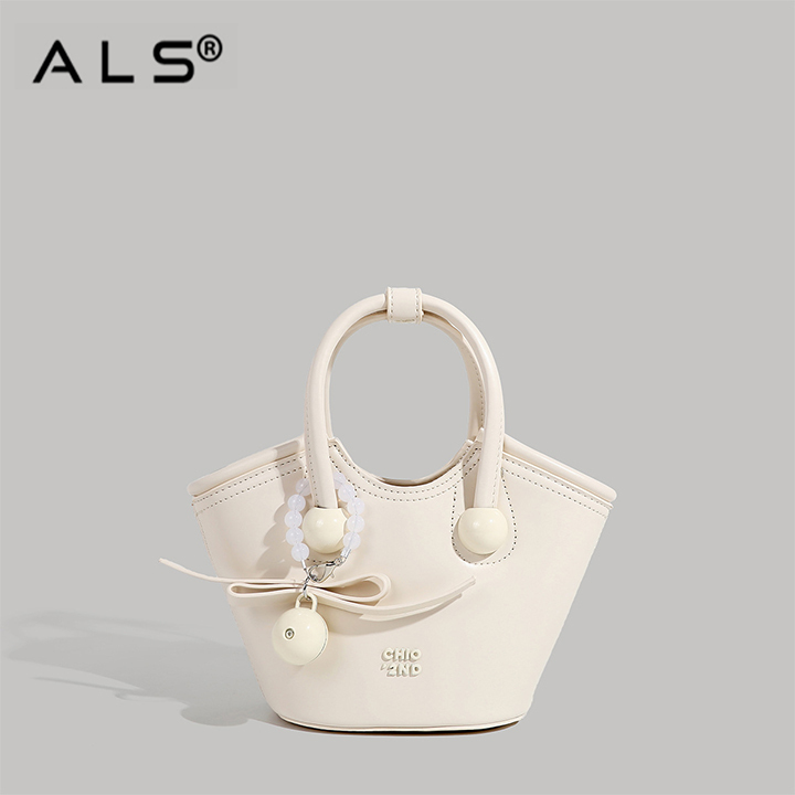 New Basic Crossbody Bucket Shoulder Leather Bag