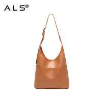 Bolsa de ombro PU Bolsa de compras de cor sólida Bolsa transversal de grande capacidade para meninas Bolsa feminina da moda