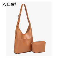 Bolsa de ombro PU Bolsa de compras de cor sólida Bolsa transversal de grande capacidade para meninas Bolsa feminina da moda