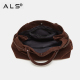 Suede large capacity handbag
