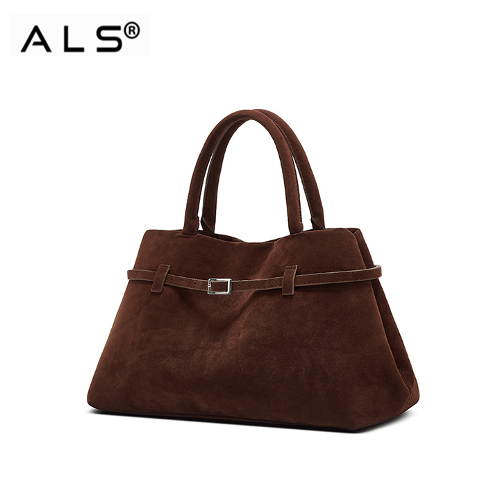 Bolso de ante de gran capacidad