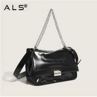 Bright chain shoulder bag