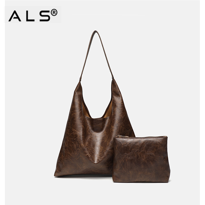 Simple large capacity crossbody tote bag