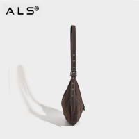 Suede crossbody saddle bag