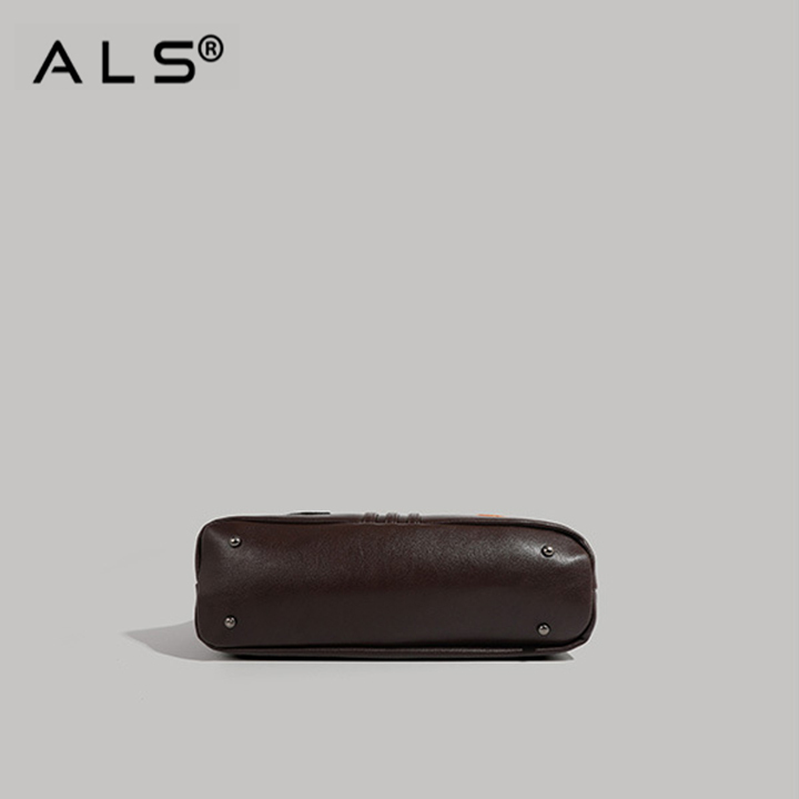 Embroidered leather shoulder bag